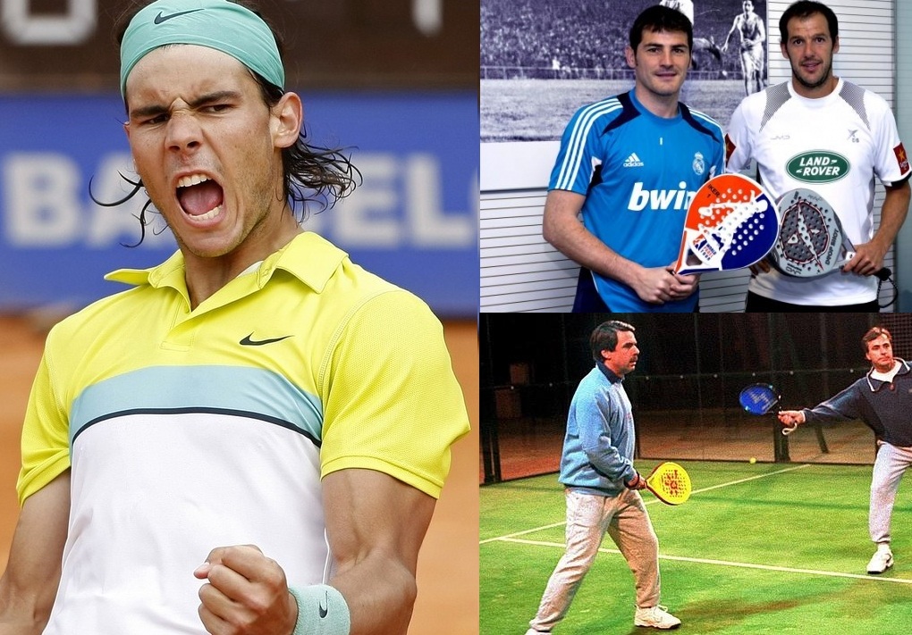 Rafa Nadal, Casillas, Aznar o Carlos Sainz tambin juegan al pdel