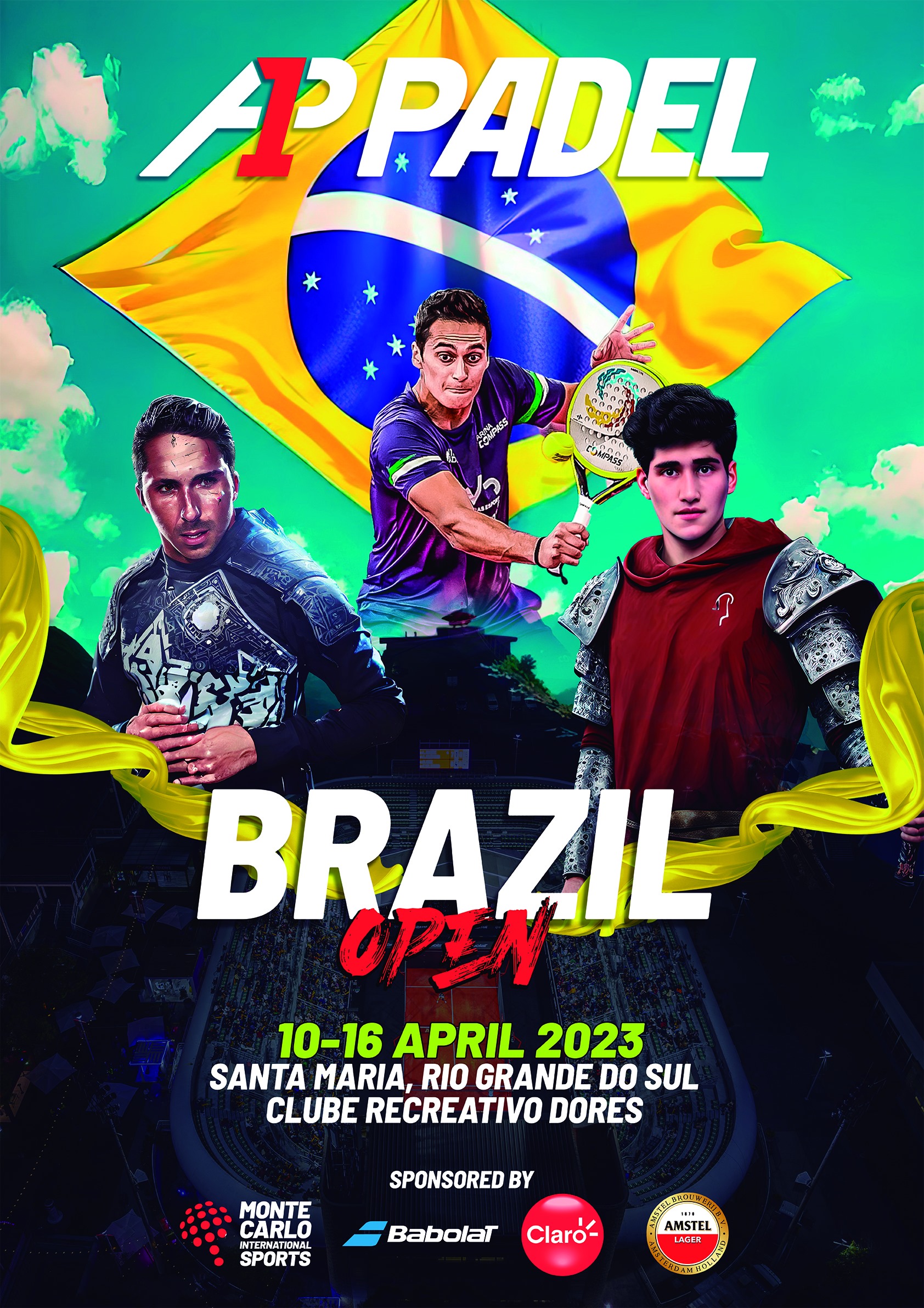 Cartel Brasil Open A1 Padel 2023