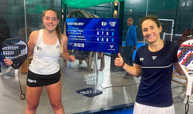 Águeda Pérez y Sara Ruiz Soto finales previas chicas Open Dinamarca WPT 2023