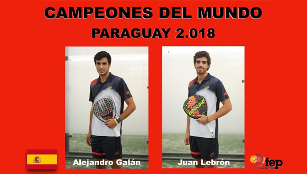 Ale Galn y Juanito Lebrn campeones Open Mundial Paraguay 2018