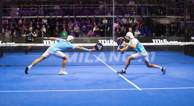 Ale Galn y Juan Lebrn semis Milano Premier Padel