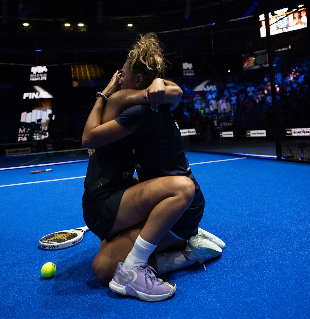 Celebracin Bea y Delfi ttulo Madrid Premier Padel