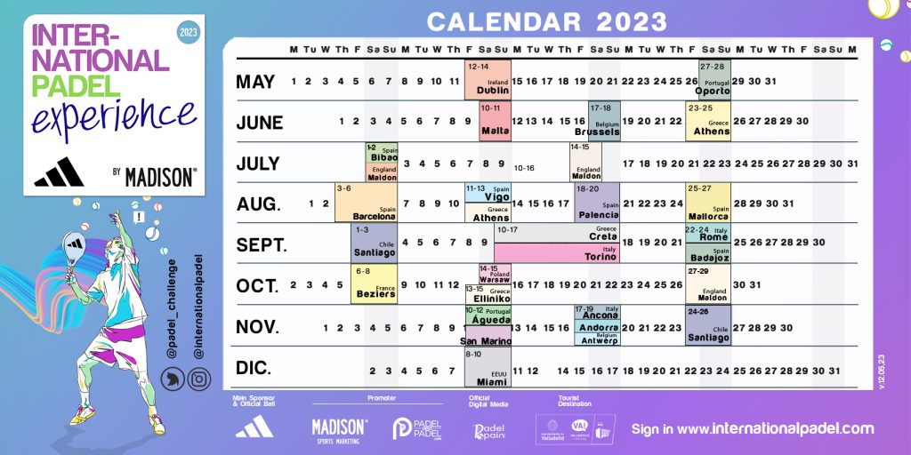 Calendario 2023 IPE by madison lanzamiento