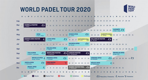 El coronavirus obliga a cambios en el calendario World Padel Tour