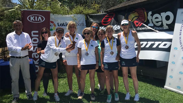 Equipo femenino subcampen veteranos 2018
