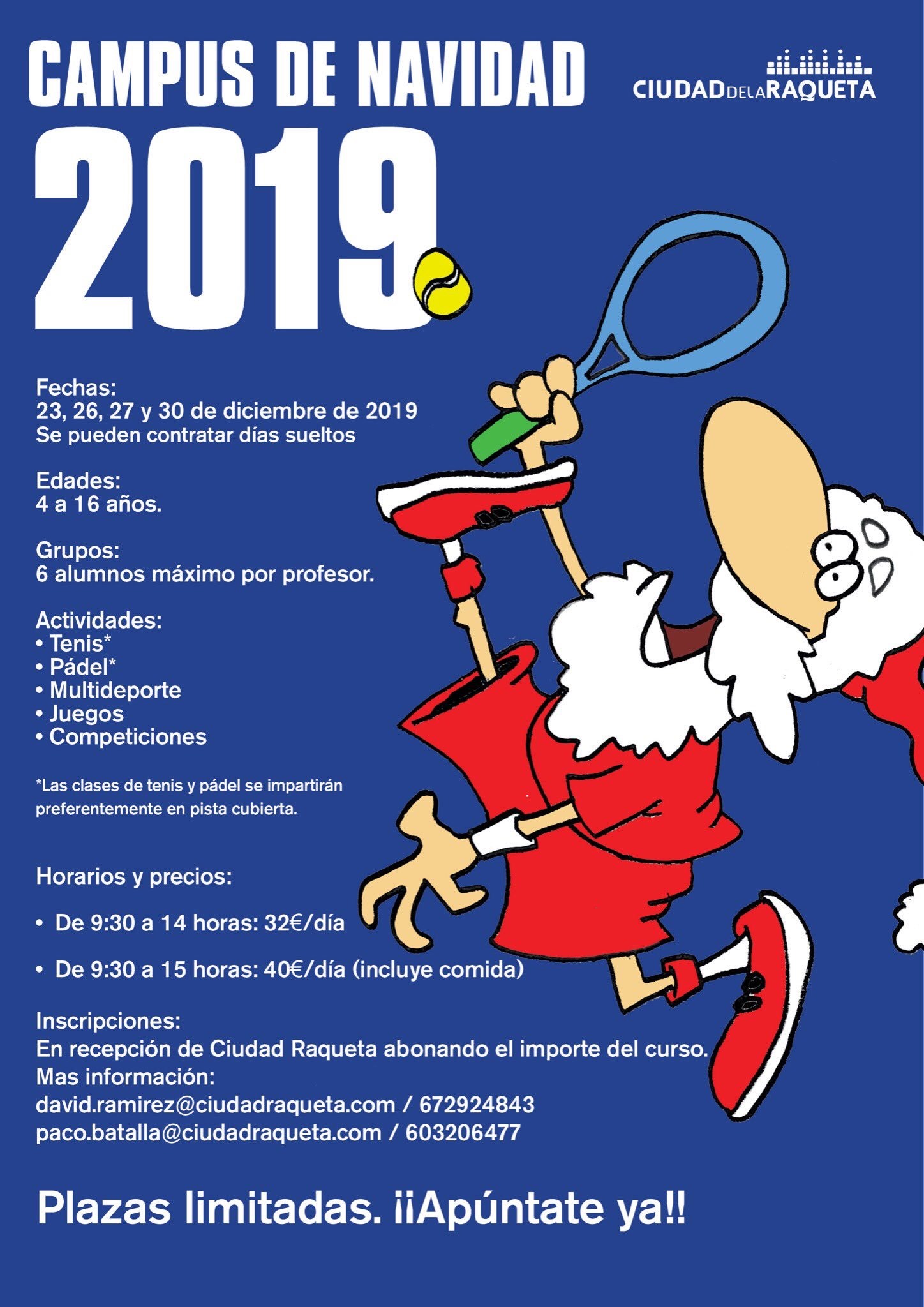 Campus Navidad Ciudad de la Raqueta 2019