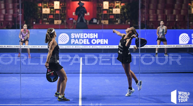 Carolina Navarro y Claudia Jensen inicio cuadro final Suecia Open 2022