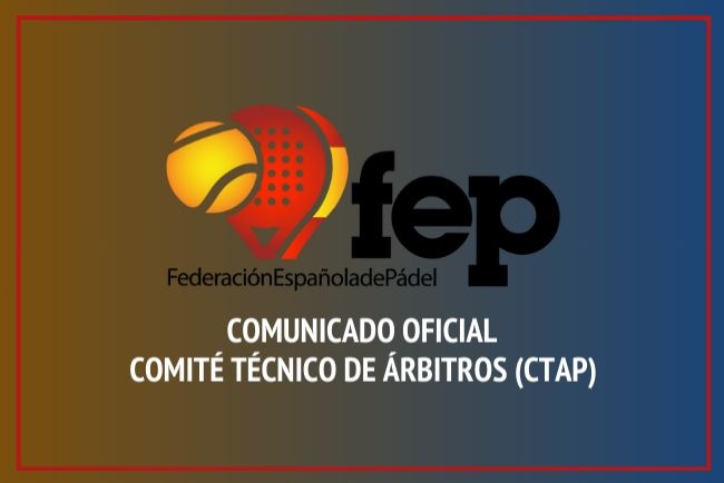 Comunicado Oficial FEP Comit rbitros 2024