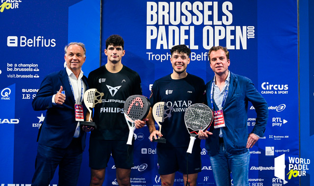 Entrega ttulo Coello y Tapia final Bruselas Open 2023