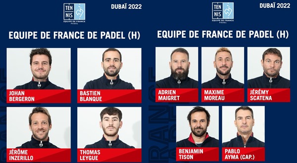 Equipo masculino Francia Mundial 2022 Dubai