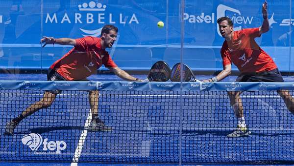 Juan Martn Daz y Paquito Navarro partido final Europeo Marbella