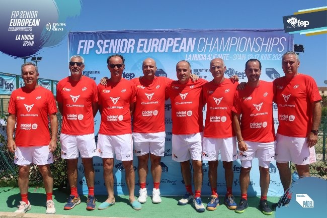 Equipo espaa final Europeo Veteranos FEP 2023