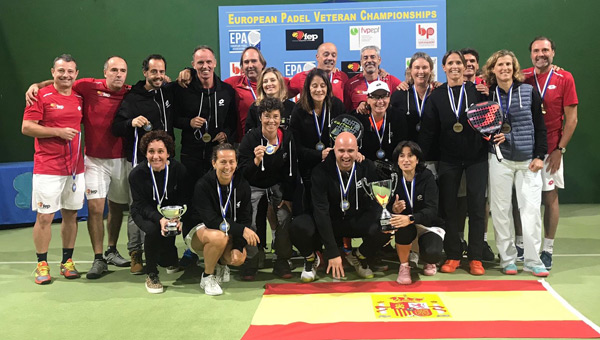 Participantes equipo espaol europeo veteranos 2019