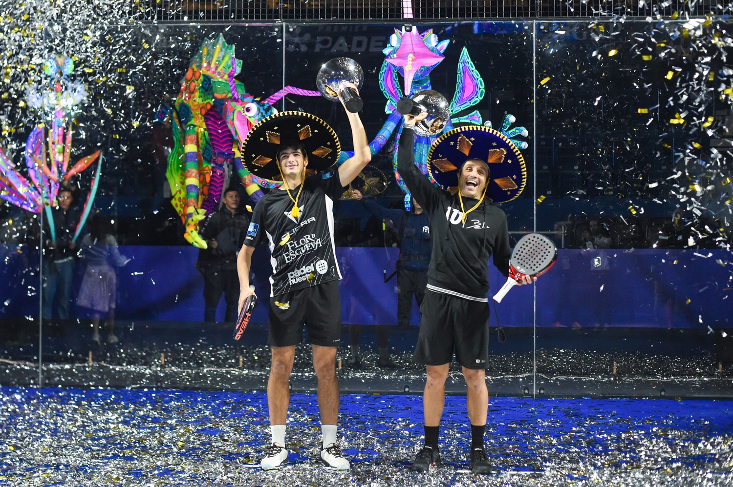 Entrega de premios Bela y Coello final Mexico Major Premier Padel 2022