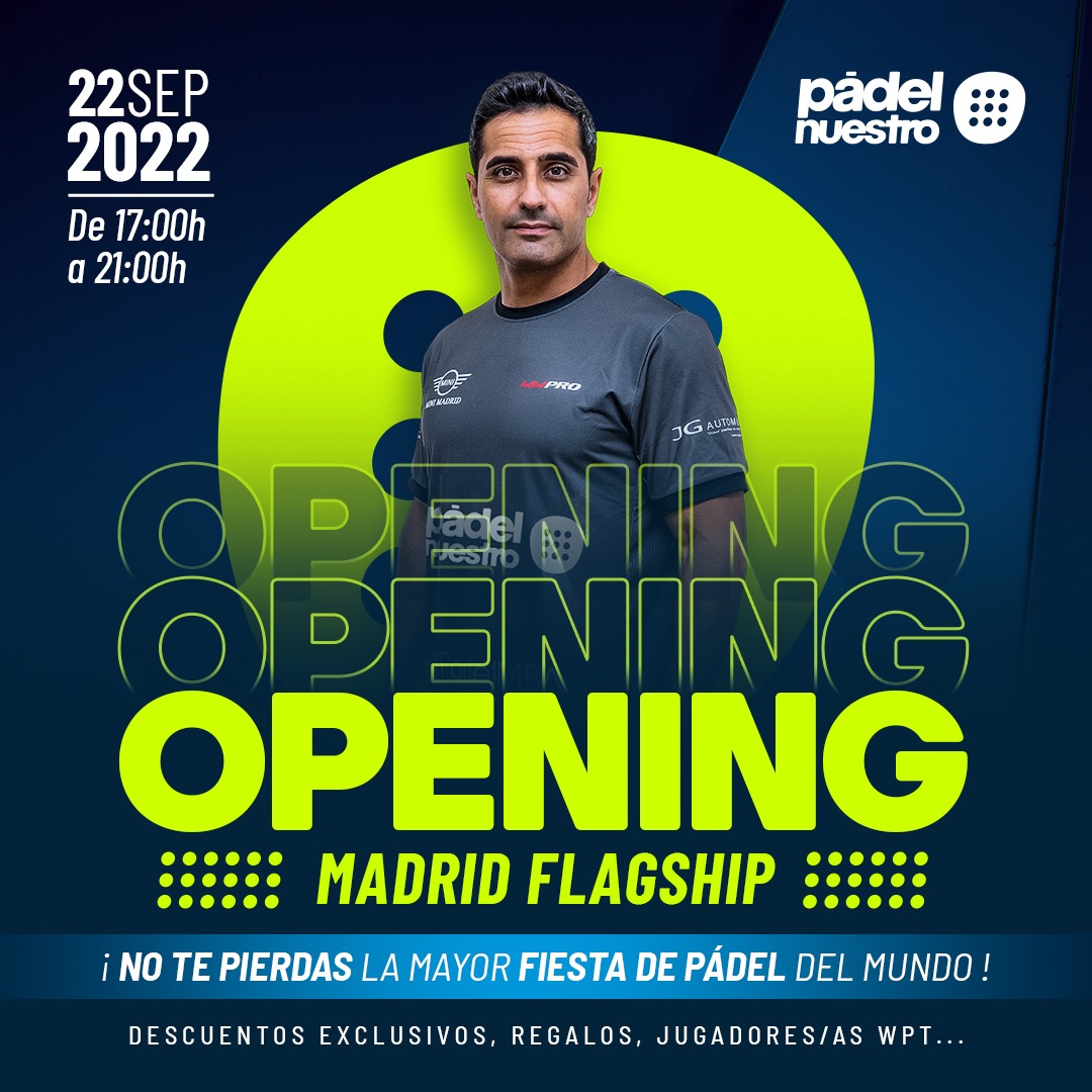 Apertura oficial tienda padel nuestro Manu martn