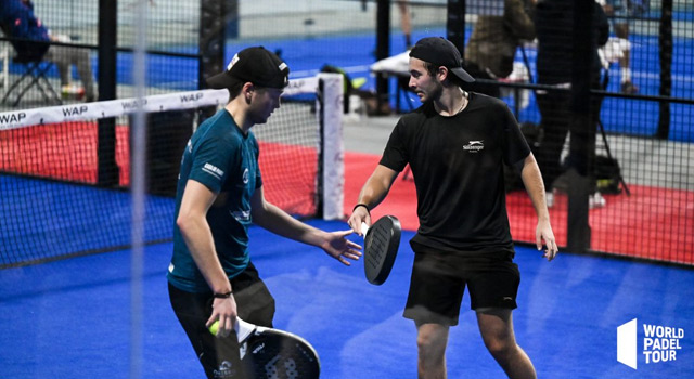 Gustav Eriksson y Rikard Raad pre previas Malmo Open 2022