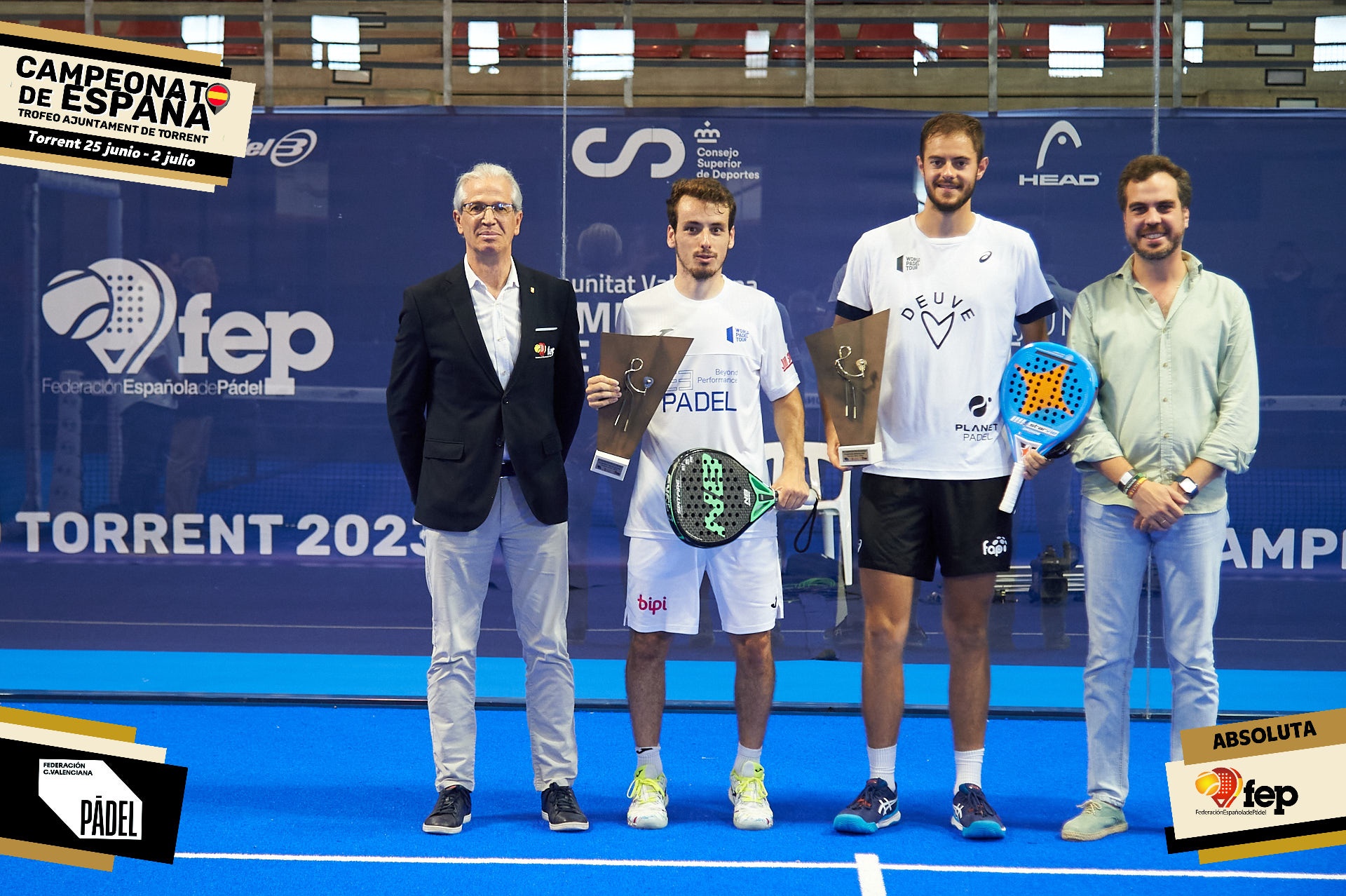 Javi Rico y Jairo Bautista entrega ttulos Cto Espaa Absoluto 2023