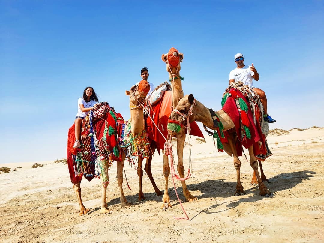 Manu Martn, Marta Talavn y David Fernndez Pdel en Qatar 2020 camellos
