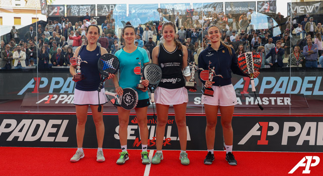 Entrega ttulos chicas Sevilla Master A1 Padel 2023