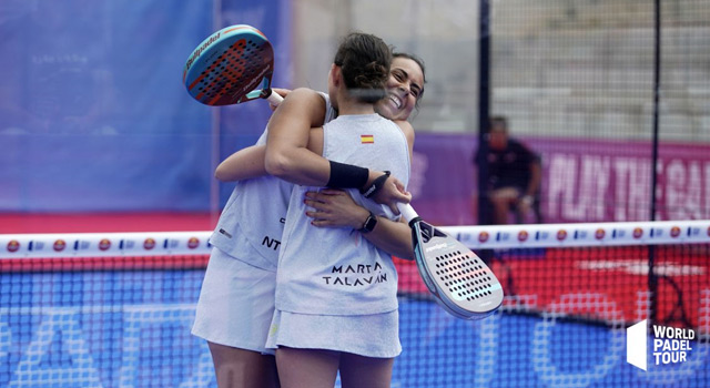 Marta Talavn y SOfia Arajo cuadro final Valladolid Master 2022