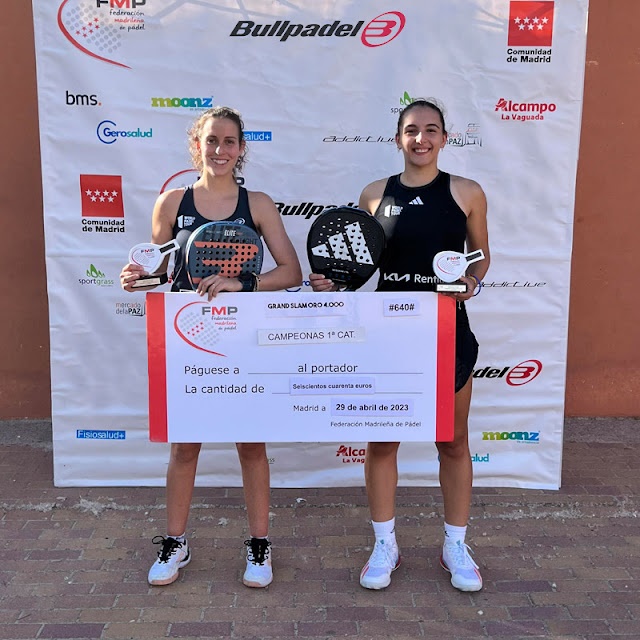 Marta Talavn y Lorena Rufo Grand Slam Oro 4000 FMP abril 2023