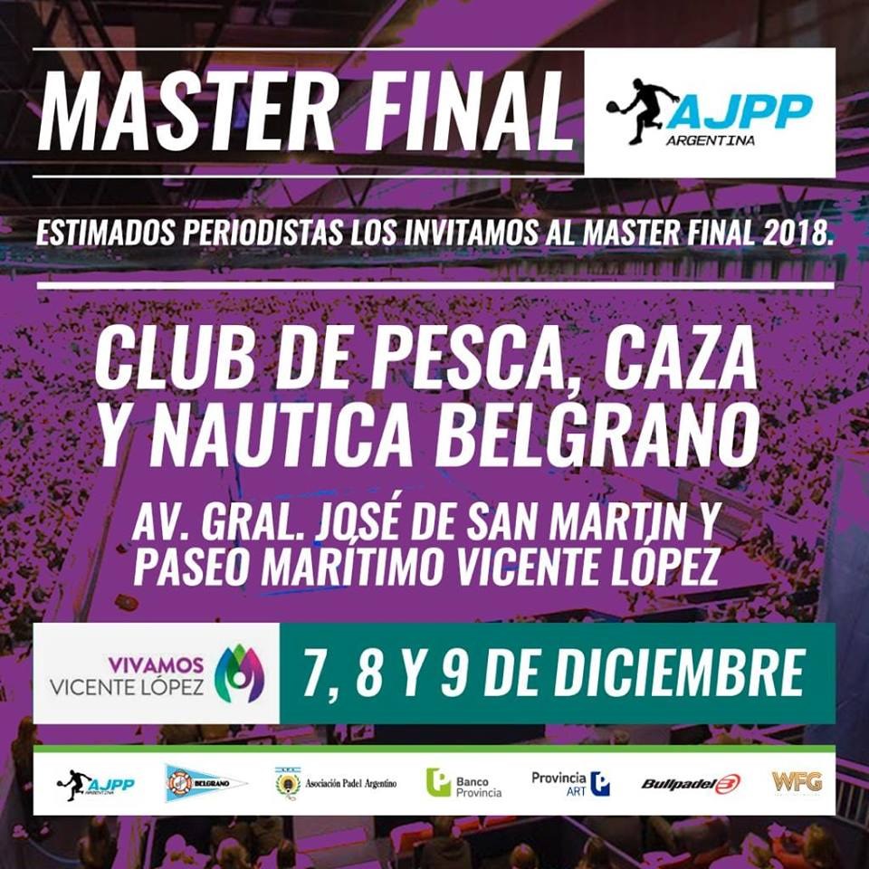 Torneo Master Final AJPP Argentina diciembre 2018