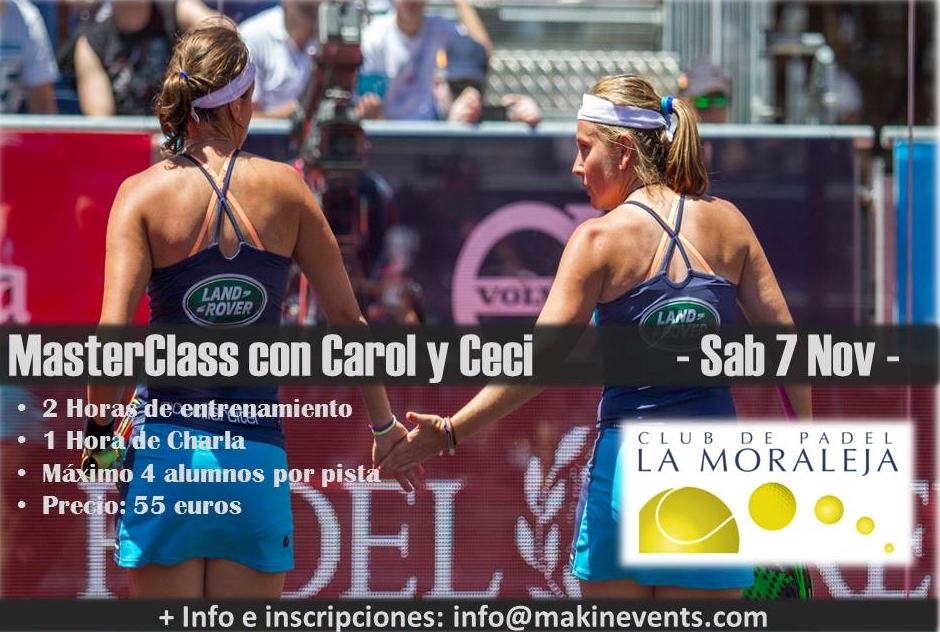 Masterclass con las campeonas Carolina Navarro y Cecilia Reiter