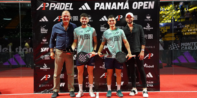 Maxi Arce y Franco Dal Bianco entrega título A1 Panamá Open