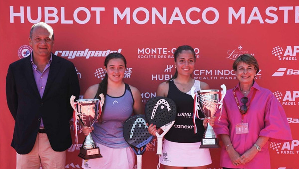 Mireia Herrada y Laia Rodríguez campeonas Mónaco Master 2022 APT