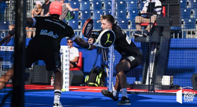 Momo Gonzlez y lex Ruiz inicio cuadro final Cascais 2022