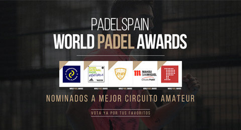 Los Mejores Circuitos de Pádel Amateur persiguen tu voto: estos son los cinco nominados en los PWPA 2022