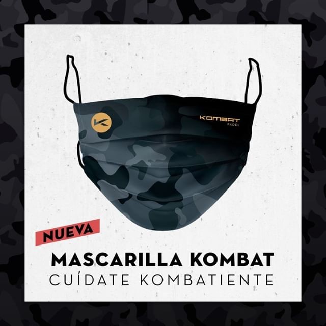 Nueva mascarilla Black Kombat Padel