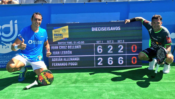 Tito Allemandi y Fernando Poggi victoria 1/16 Portugal Masters 2018