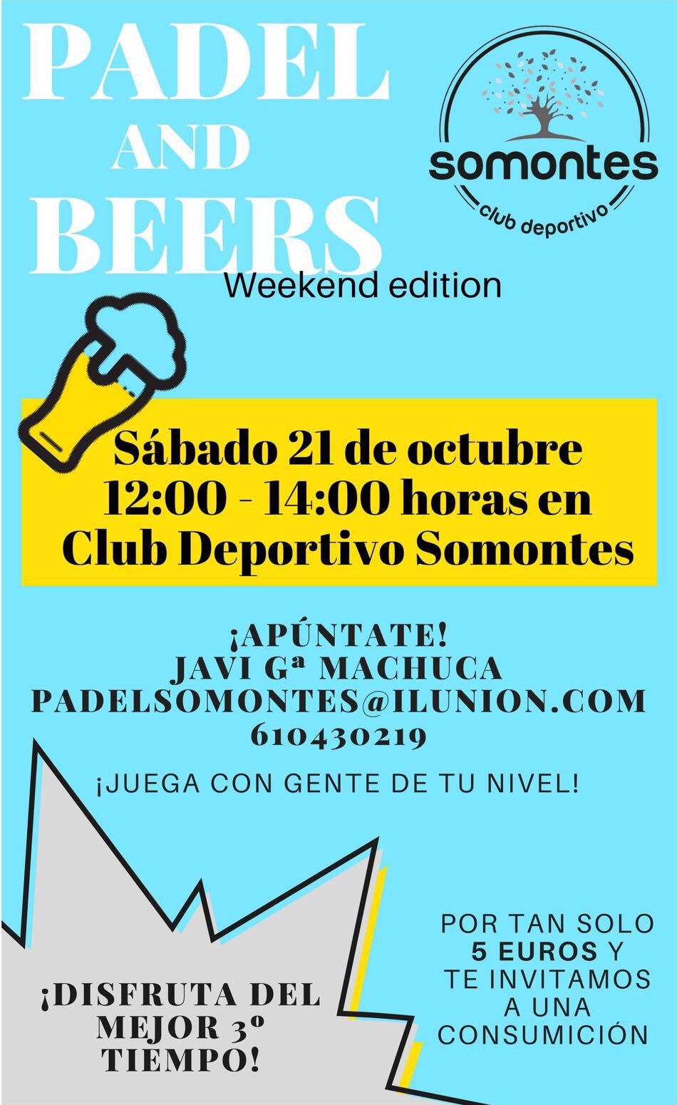 Torneo Somontes Padel & Beer octubre 2017