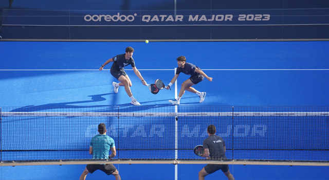 Partido Tapia y Coello cuartos Catar Major 2023 