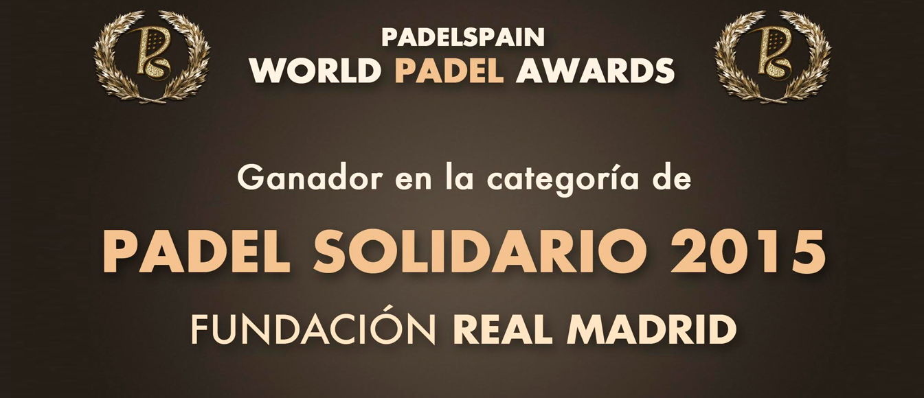 El Circuito Fundacin Real Madrid, ganador en la categora de Pdel Solidario