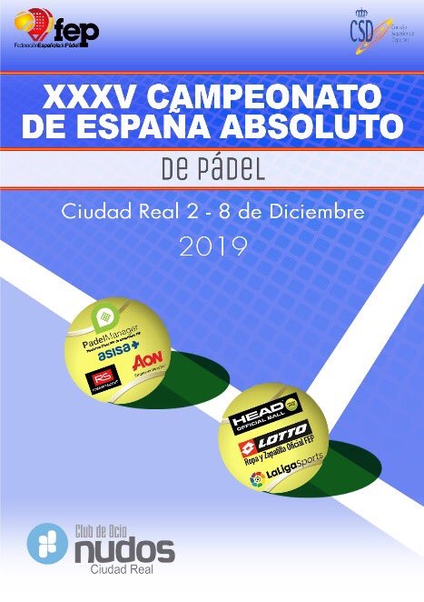 Cartel Campeonato Espaa Absoluto 2019