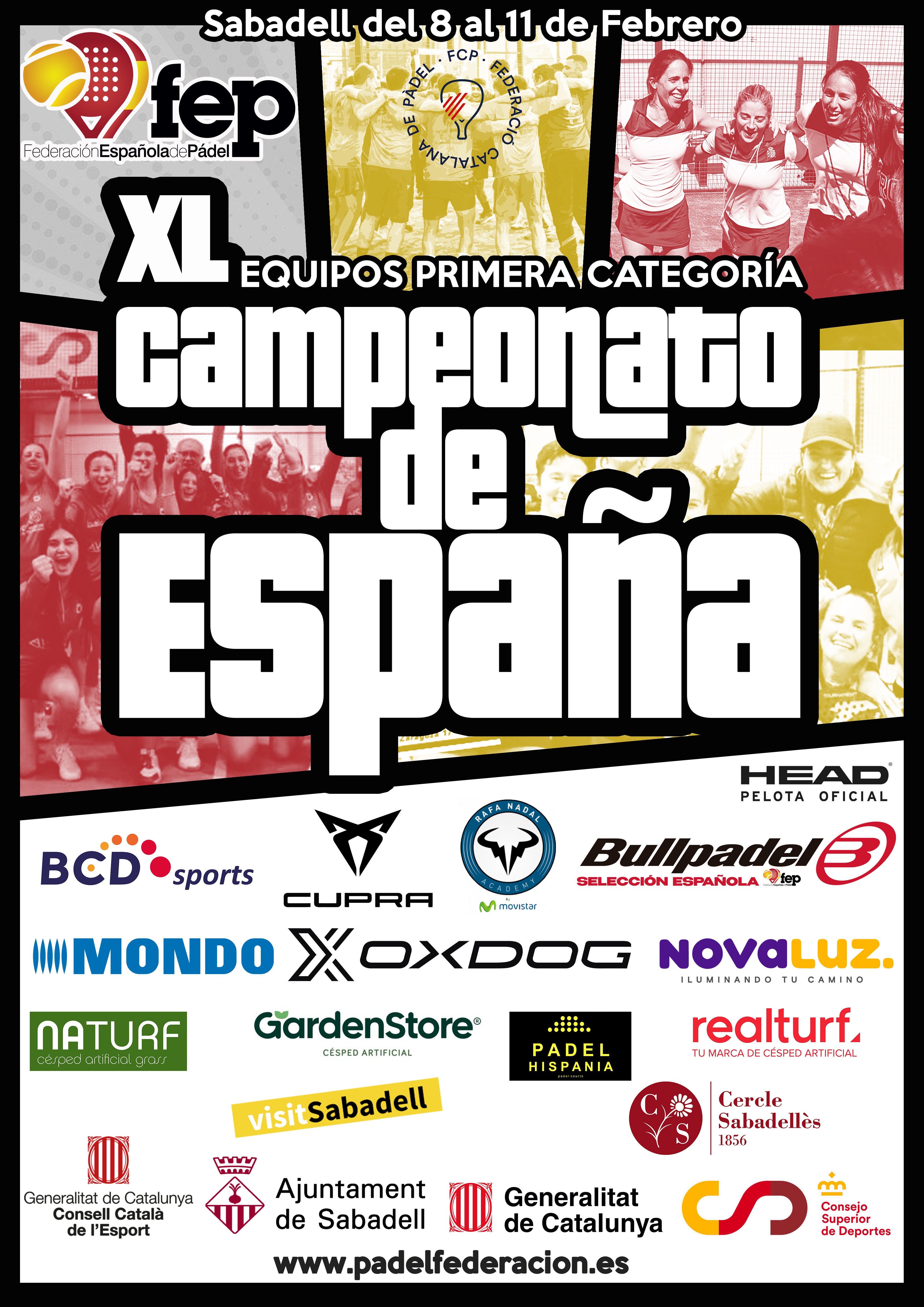 Previa cartel Campeonato Espaa Absoluto por equipos de primera FEP