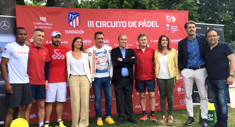 Pdel en rojo y blanco para presentar el tercer ao de un circuito doblemente solidario