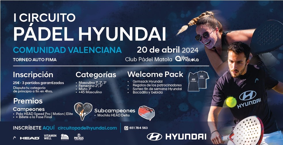 Cartel prximo torneo Hyundai Valencia