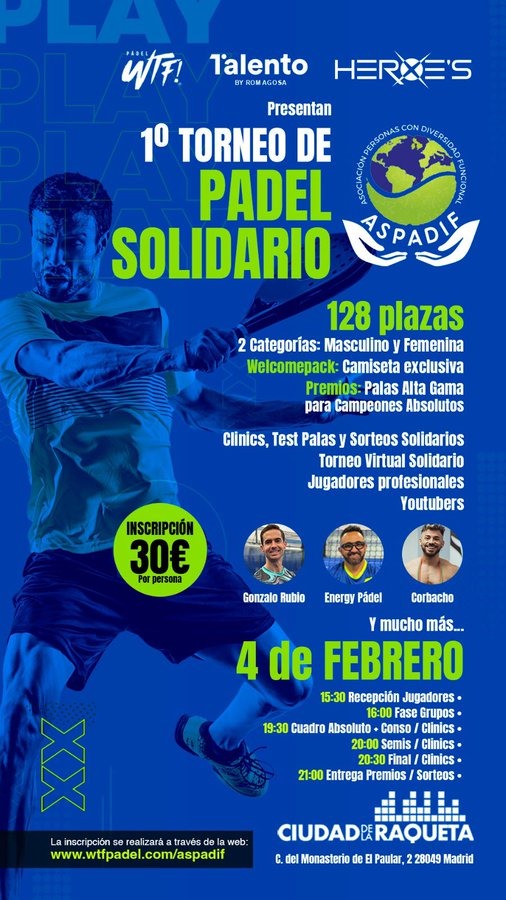 Torneo solidario ASPADIF Madrid 2023