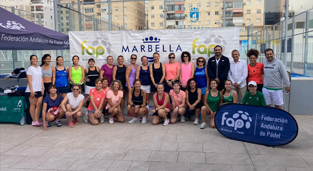 Promocin pdel femenino en Marbella FAP octubre 2022