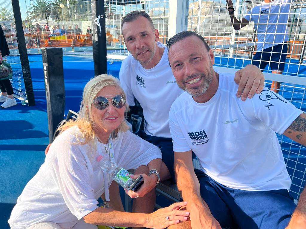 Roberta Ceccarelli y Andrji Shevchenko Padel Best Expo Mnaco 2024 previa