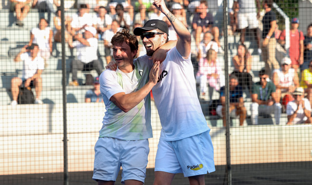 Adri Mercadal y Rubn Rivera cuadro Paris Major Premier Padel