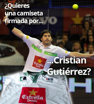 Quieres una camiseta firmada por... Cristian Gutirrez?