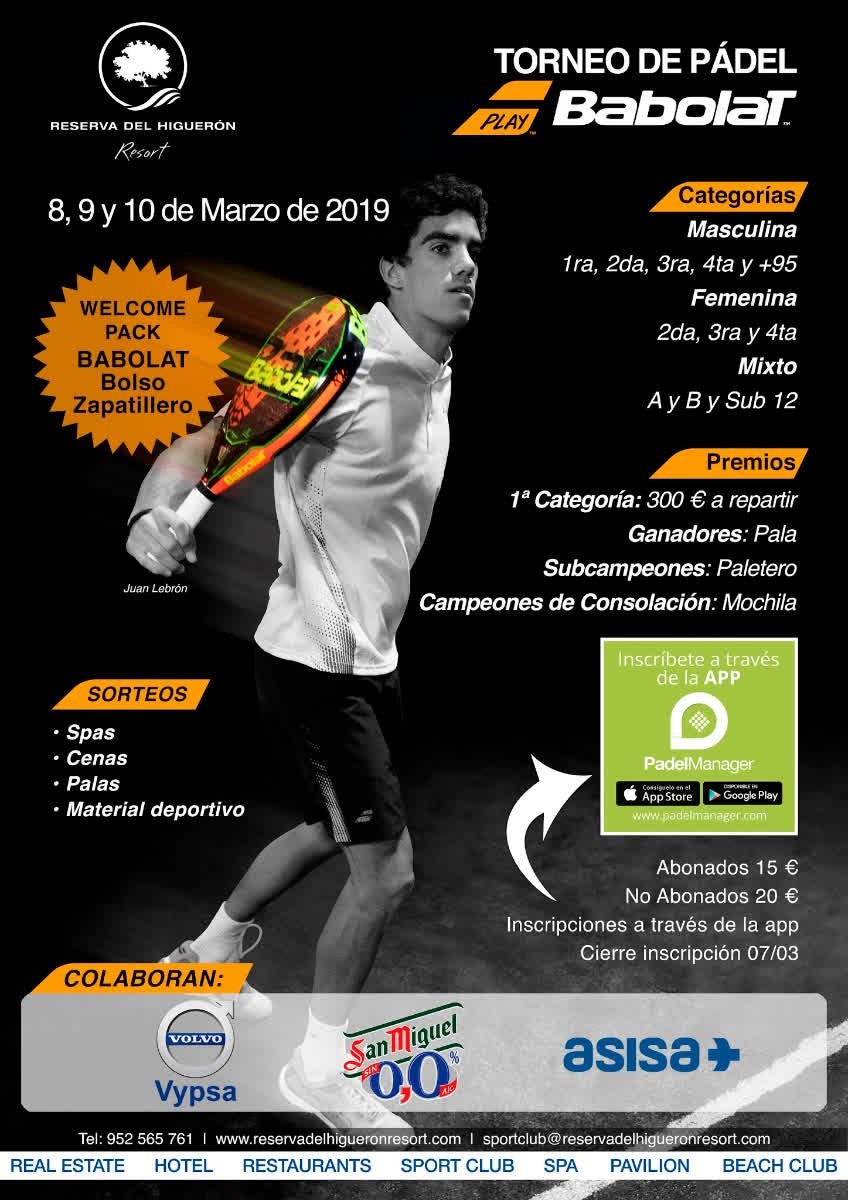 Torneo Babolat Reserva del Higuern 2019