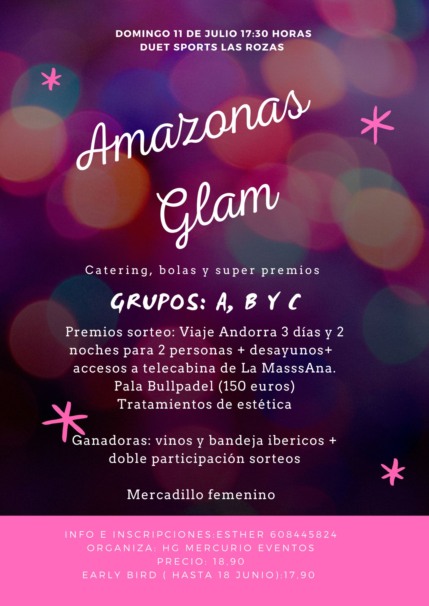 Cartel torneo Amazonas Glam 2021