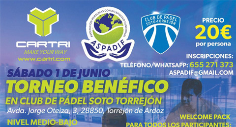 Cartri y el Club Soto-Torrejón se juntan para apoyar la labor de ASPADIF