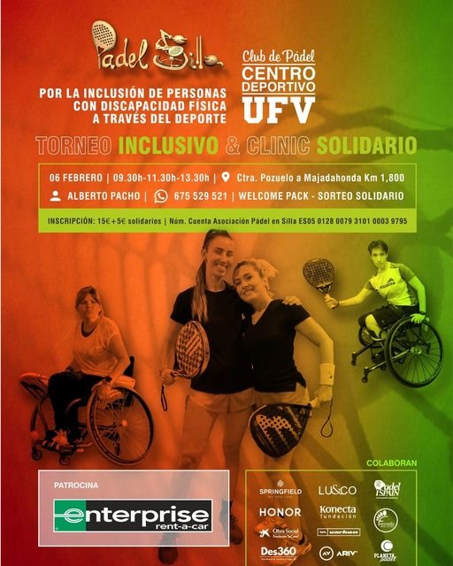 torneo solidario e inclusivo pdel silla de ruedas
