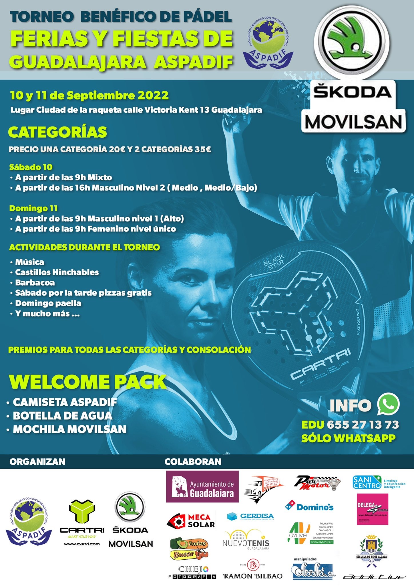 Torneo solidario Aspadif septiembre